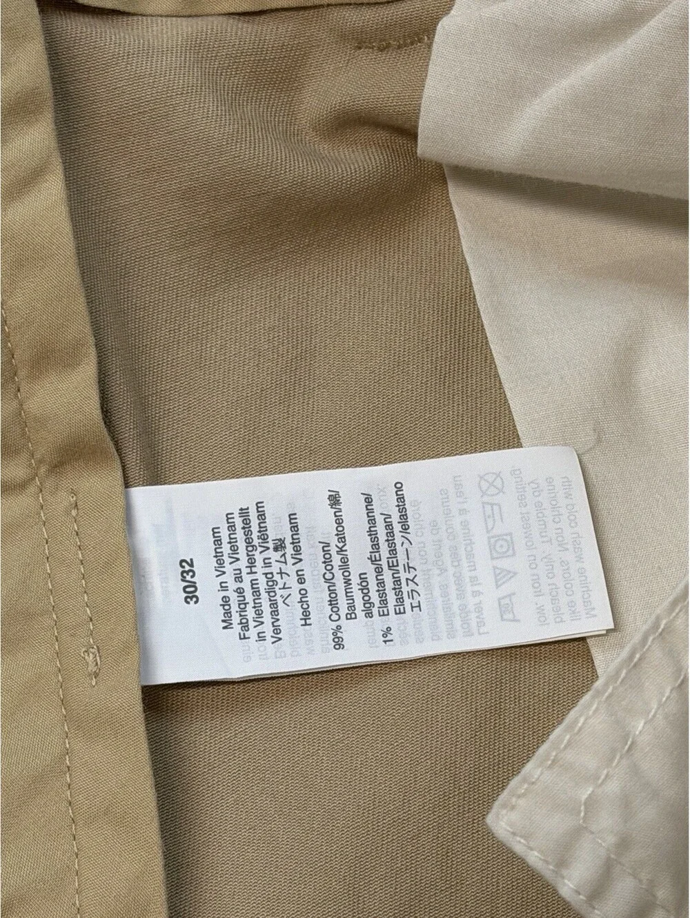J.Crew Flex Slim Chino Pants Mens 30x32 Khaki Tan Stretch Casual